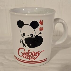 Vintage 1988 Calgary Mug w/ Panda Bear